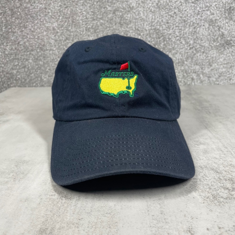Masters Golf Strapback Hat Cap American Needle Mens OS Navy Blue Adjustable Dad